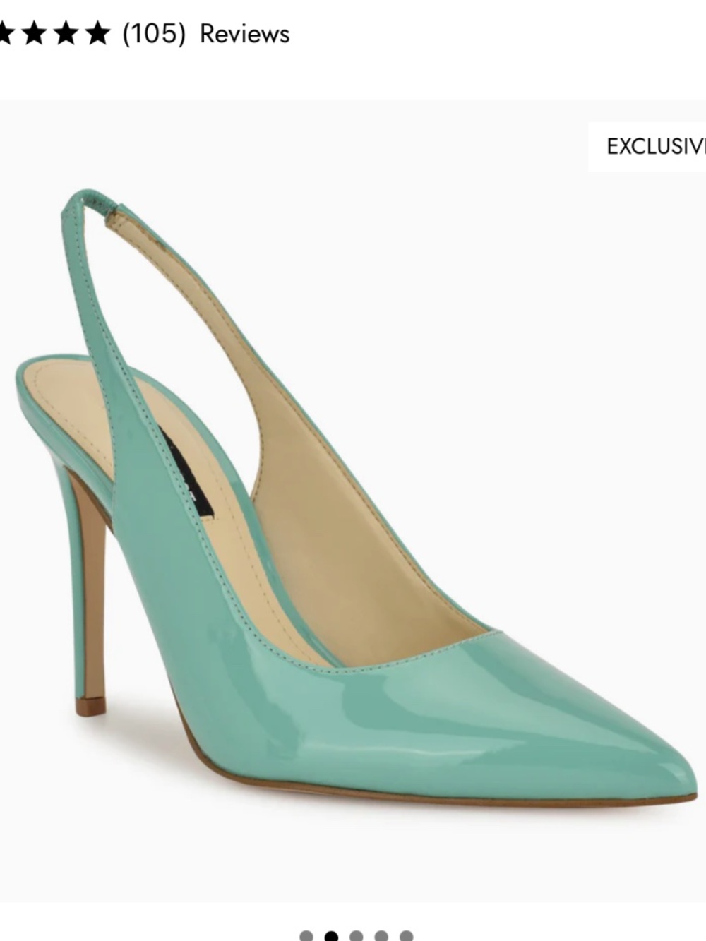 NEW Nine West Feather Pointy Toe Slingback Pumps